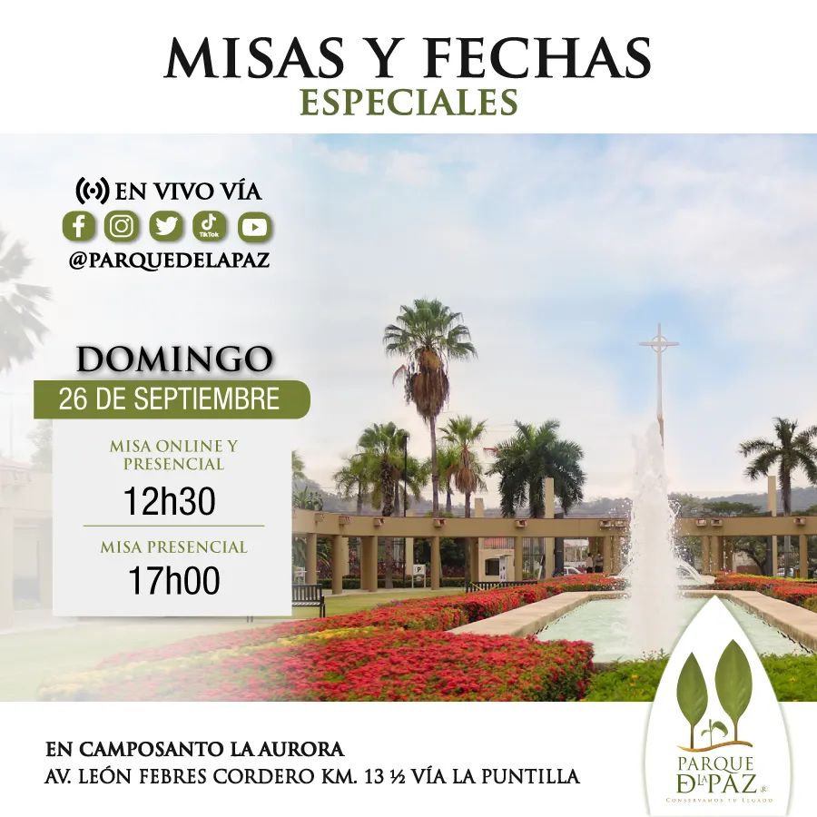 Misas y fechas especiales